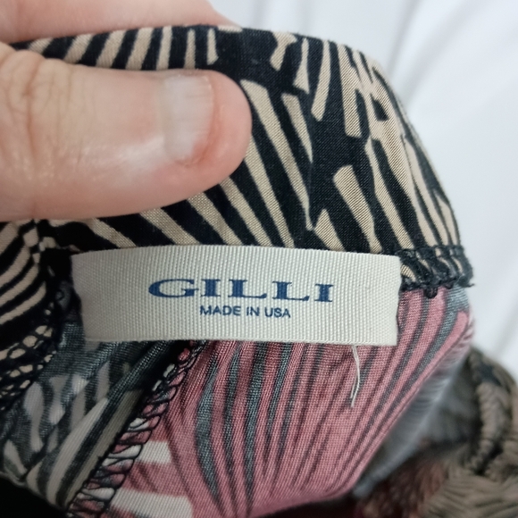 Gilli Boho Black Red Dark Romantic Whimsigoth Geometric Floral Maxi Skirt - Picture 2 of 6